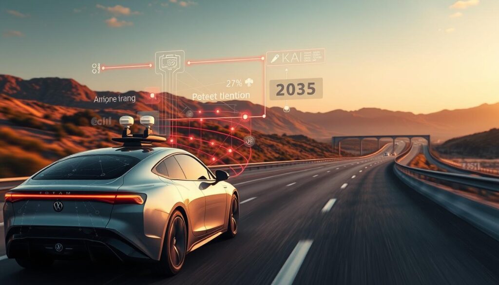 AI autonomous driving safety, IoT vehicle monitoring, self-driving prevention.