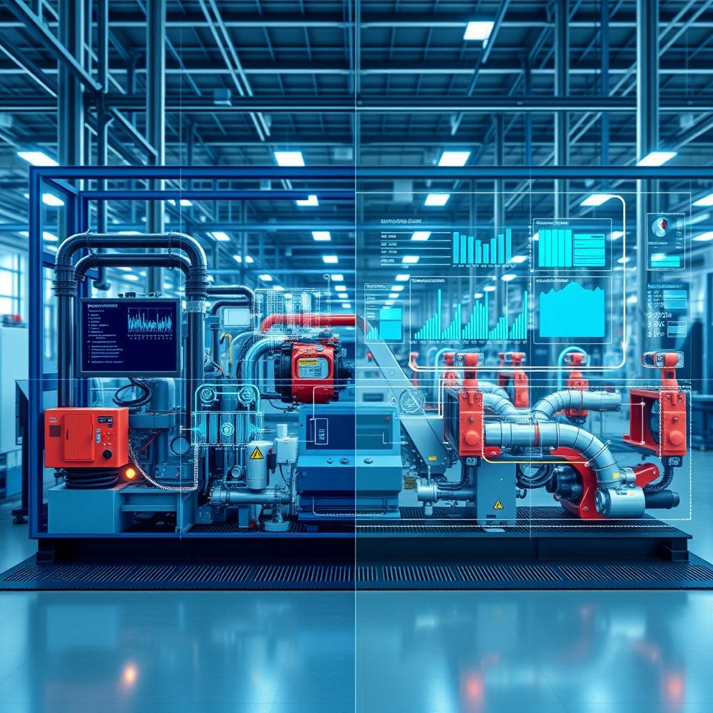 Digital twin visualization of a Smart Manufacturing Factory