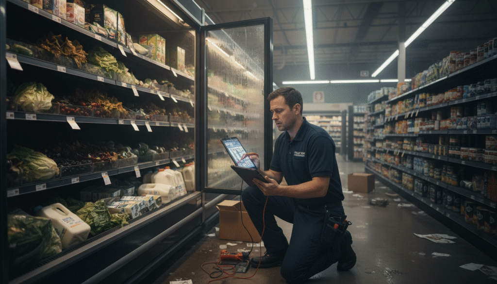 retail equipment downtime caused by refrigeration system failures
